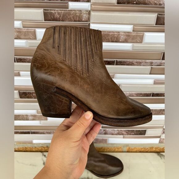 Del Carlo leather ankle boots 38.1/2 - Picture 12 of 14